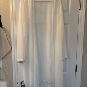 Elegant White Sheer Robe